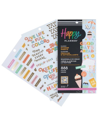 Bloc de 808 stickers - Boardwalk Ice Cream