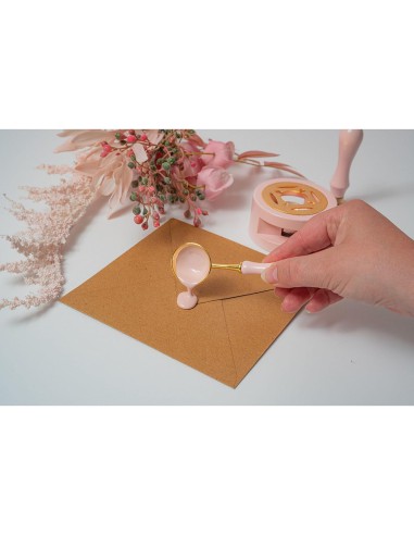 Kit de demarrage WAX SEAL cire à cacheter - rose