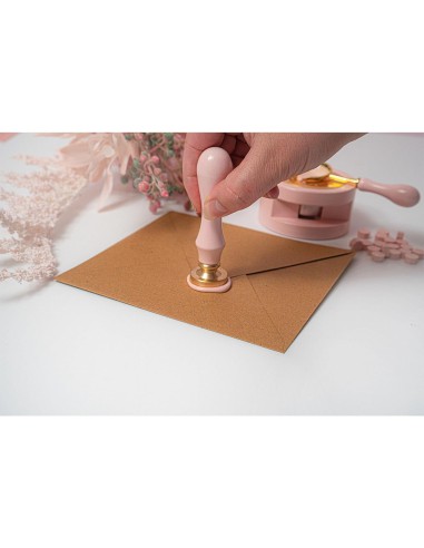 Kit de demarrage WAX SEAL cire à cacheter - rose