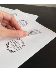 sticker autocollant imprimable transparent 21,59 x 27,94cm 2