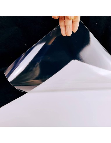 sticker autocollant imprimable transparent 21,59 x 27,94cm
