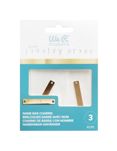 3 breloques en ACIER doré inoxydable - GOURMETTE