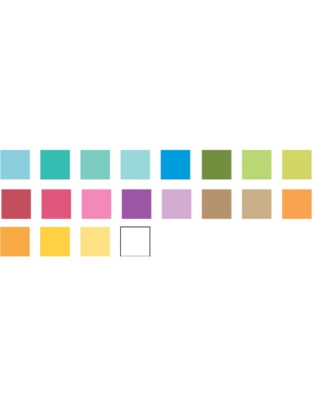 Bloc de 60 cardstock 30,48 X 30,48cm - legèrement texturé 216g/m2- TROPICAL