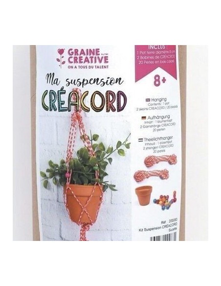 Kit macramé - suspension pot Candy