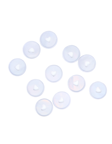 Medium - 11 anneaux en plastique - Bleu Holographic