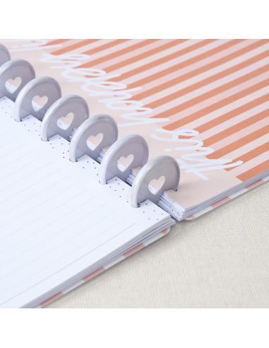 Medium - 11 anneaux en plastique - Bleu Holographic