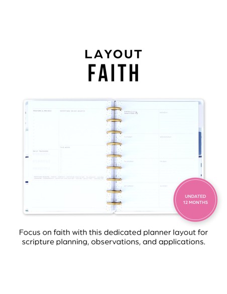 Classic Happy Planner ™ - non daté -  Coastal Faith