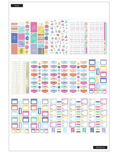 Bloc de 984 stickers - Work It Out - fitness