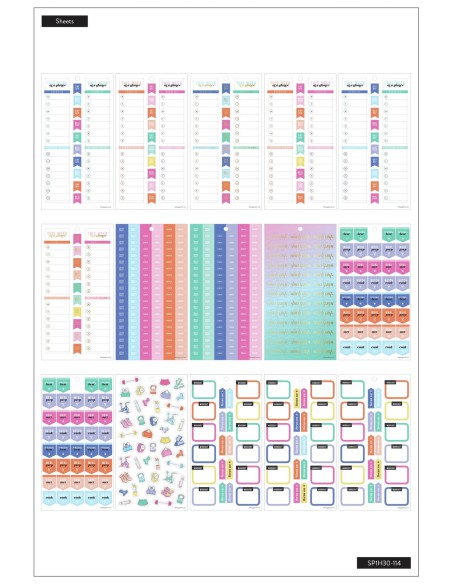 Bloc de 984 stickers - Work It Out - fitness