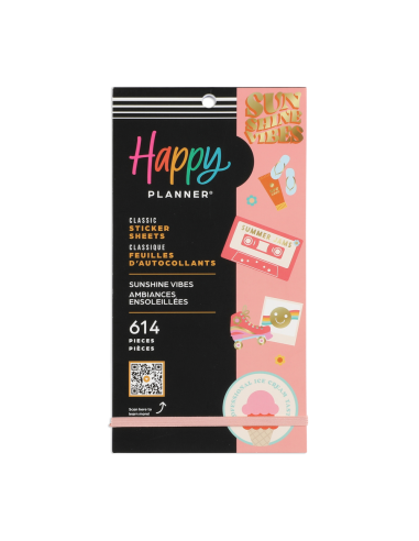 Bloc de 614 stickers - Sunshine Vibes