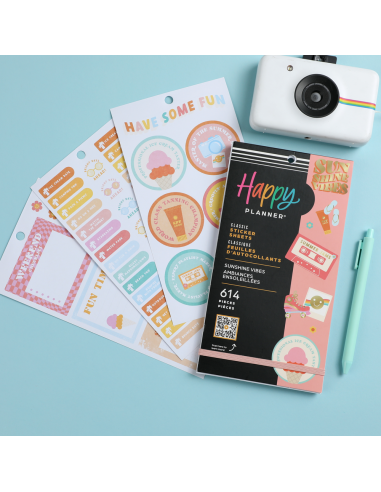 Bloc de 614 stickers - Sunshine Vibes