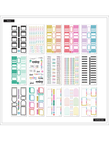 Bloc de 688 stickers - Happy Brights