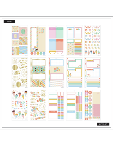 Bloc de 627 stickers -  Boardwalk Ice Cream