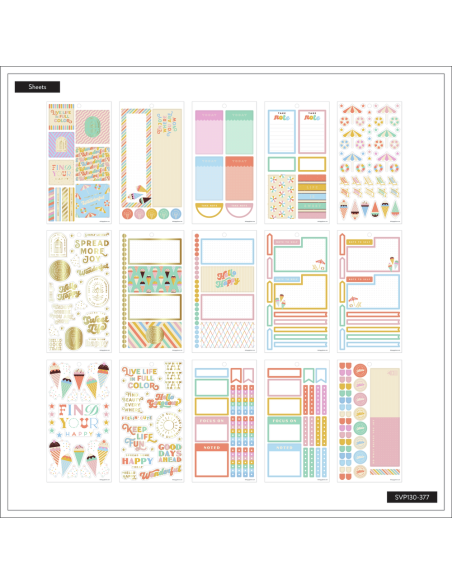 Bloc de 627 stickers -  Boardwalk Ice Cream
