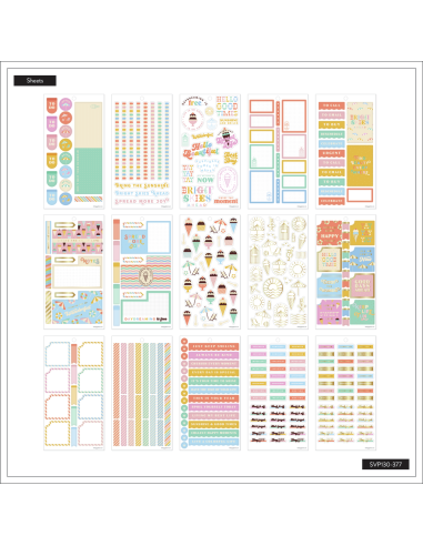 Bloc de 627 stickers -  Boardwalk Ice Cream