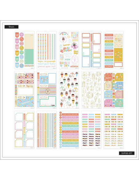 Bloc de 627 stickers -  Boardwalk Ice Cream