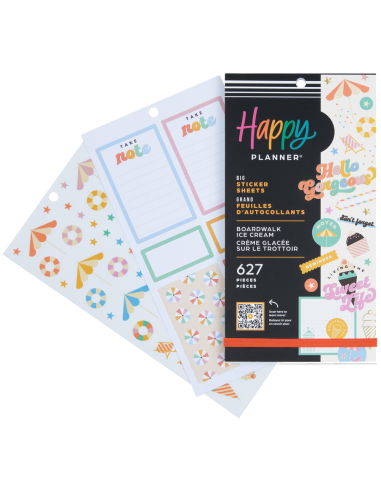 Bloc de 627 stickers -  Boardwalk Ice Cream