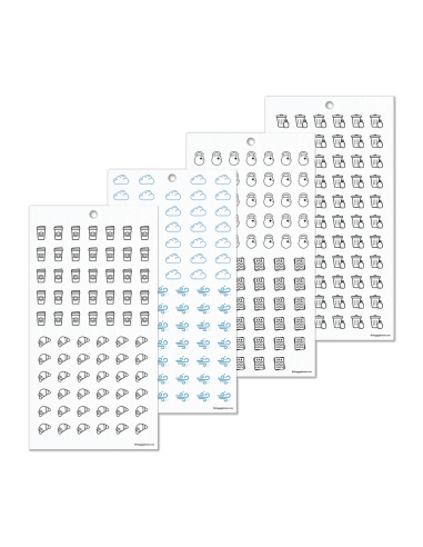 Bloc de 2429 stickers -  Everyday Icons