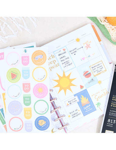 Bloc de 813 stickers - Summer Events