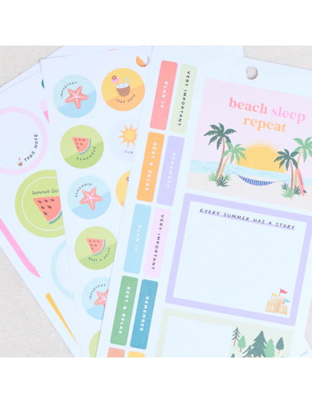 Bloc de 813 stickers - Summer Events