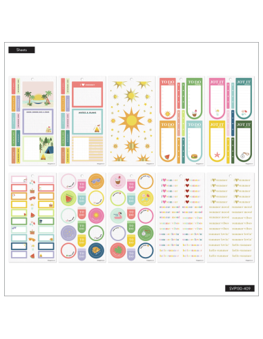 Bloc de 813 stickers - Summer Events