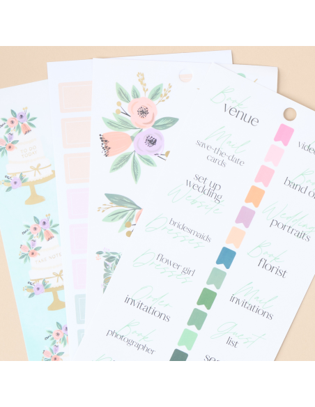 Bloc de 1322 stickers - Garden Wedding