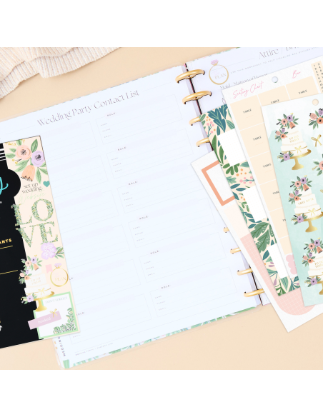 Bloc de 1322 stickers - Garden Wedding