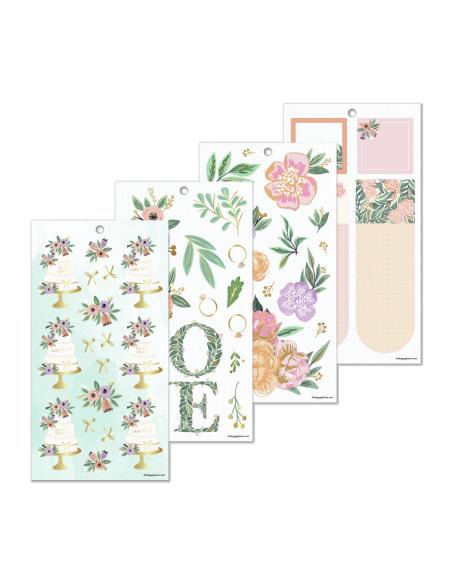 Bloc de 1322 stickers - Garden Wedding