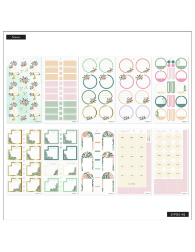 Bloc de 1322 stickers - Garden Wedding