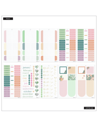 Bloc de 1322 stickers - Garden Wedding