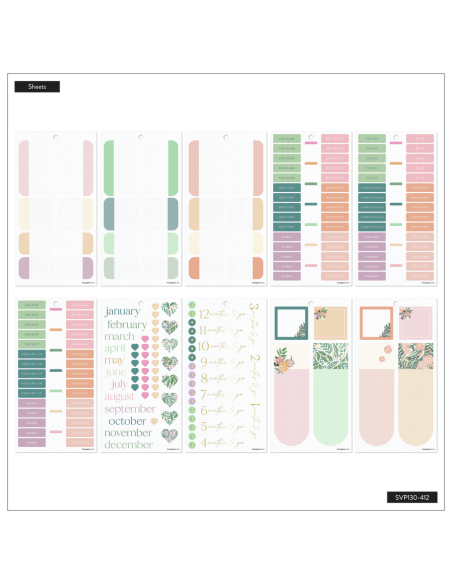 Bloc de 1322 stickers - Garden Wedding