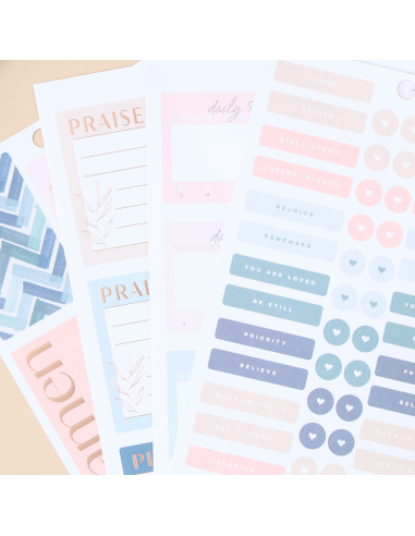 Bloc de 555 stickers -  Coastal Faith