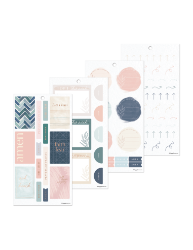 Bloc de 555 stickers -  Coastal Faith