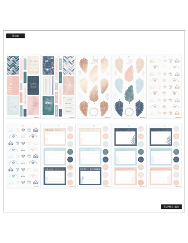 Bloc de 555 stickers -  Coastal Faith