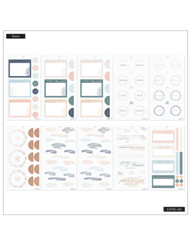 Bloc de 555 stickers -  Coastal Faith