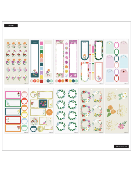 Bloc de 507 stickers -   Blooming Bouquet