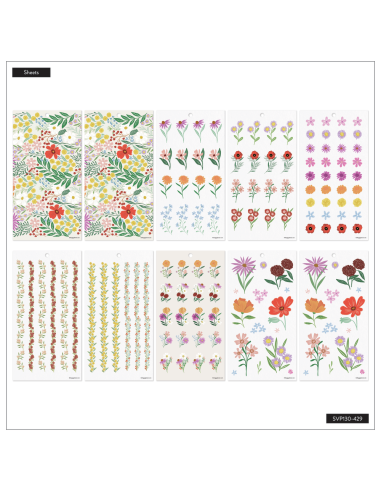 Bloc de 507 stickers -   Blooming Bouquet