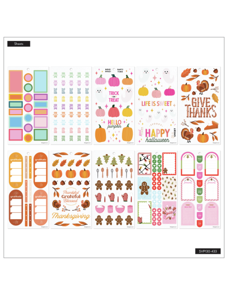 Bloc de 747 stickers -  Seasons of Joy