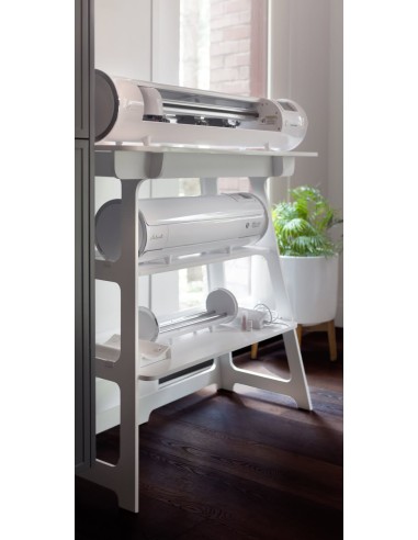 Meuble universel pour machine de découpe SISER + support à outils + 3 rangements 12 rouleaux