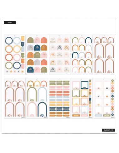 Bloc de 484 stickers - Simple Joys