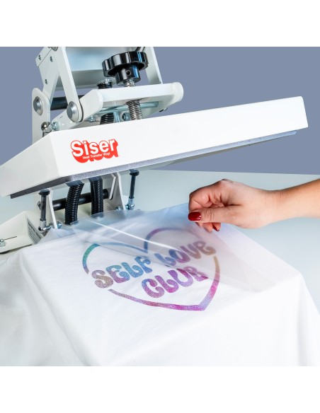 EasyPatterns plus SISER - Flex Thermocollant pailleté- Abstratct rainbow glitter