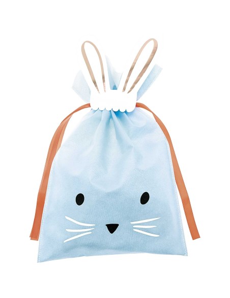 SAC CADEAU GR,LIEVRE,BLEU CLAI