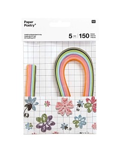 KIT QUILLING DIY, QUILLING, FLEURS 5MM