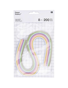 BANDES DE PAPIER 8MM, PASTEL QUILLING