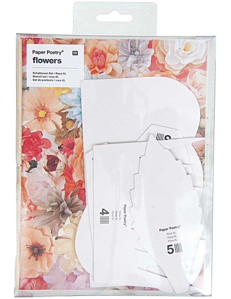 SET DE POCHOIRS, ROSE XL