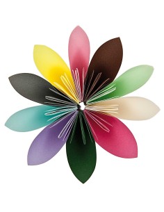 Bloc 200 feuilles papier Origami 80g, 15x15cm - pastel 2