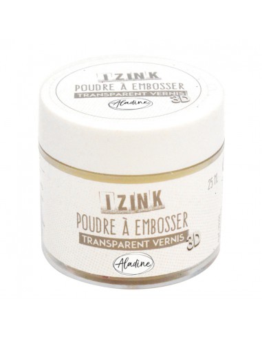 IZINK POUDRE A EMBOSSER transparent vernis - 25 ml