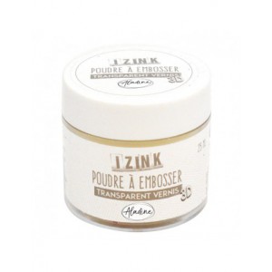 IZINK POUDRE A EMBOSSER transparent vernis - 25 ml