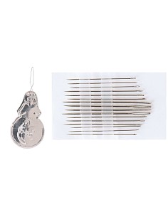 ASSORTIMENT 16 AIGUILLES A COUDRE TAILLE M + ENFILE AIGUILLES