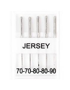 ASSORTIMENT 5 AIGUILLES POUR MACHINE A COUDRE - JERSEY